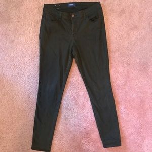 Old Navy Rockstar Mid-Rise Olive Jeans